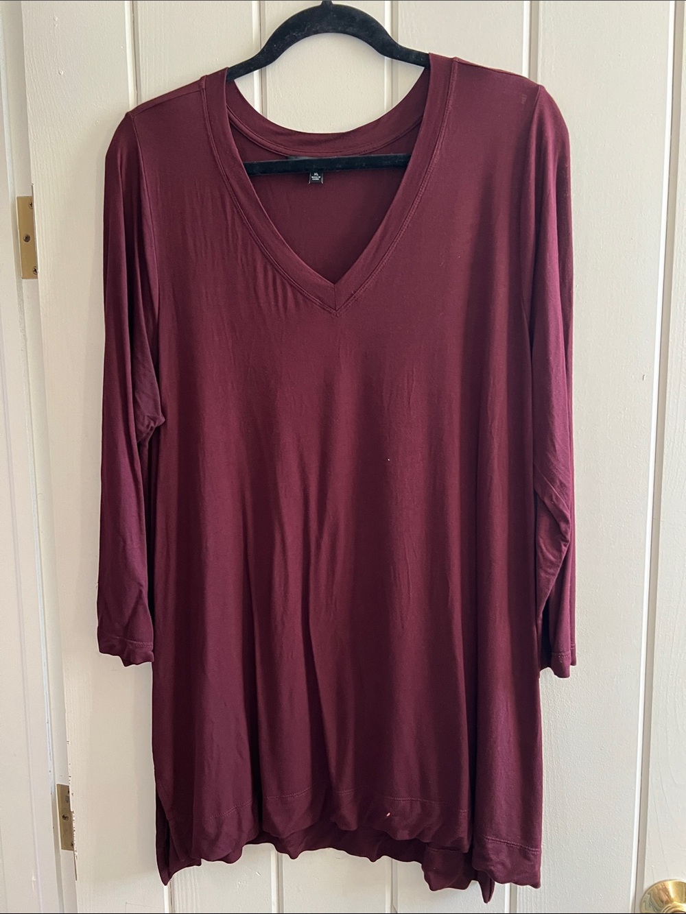 Liverpool Burgundy V-Neck Tunic Top